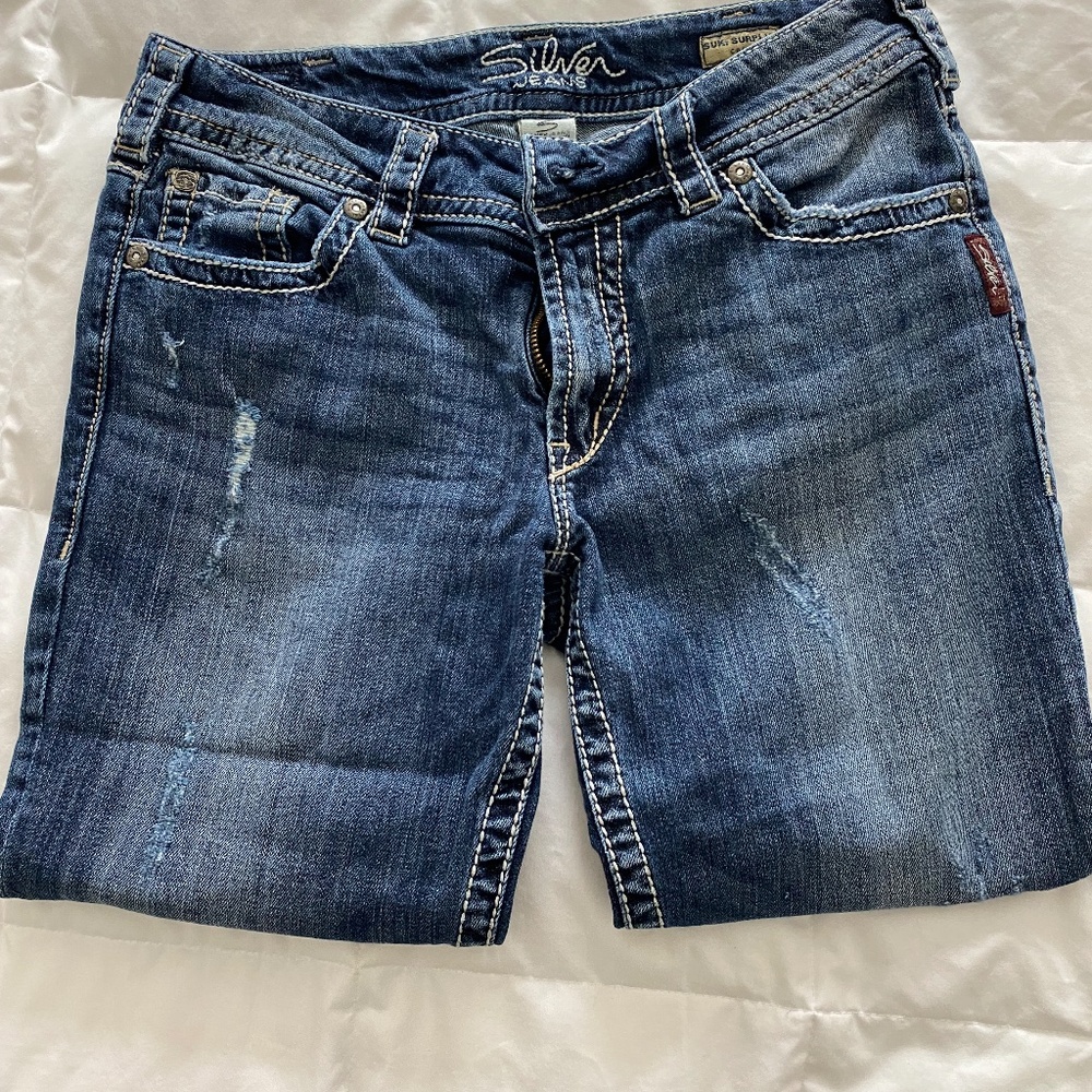 Silver Suki Surplus Capri